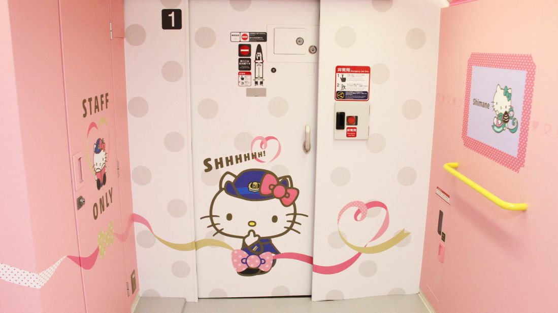 <strong>Hello Kitty theme tune: </strong>Instead of the usual Shinkansen jingle, the train will ring the original Hello Kitty theme tune as it approaches the stations.