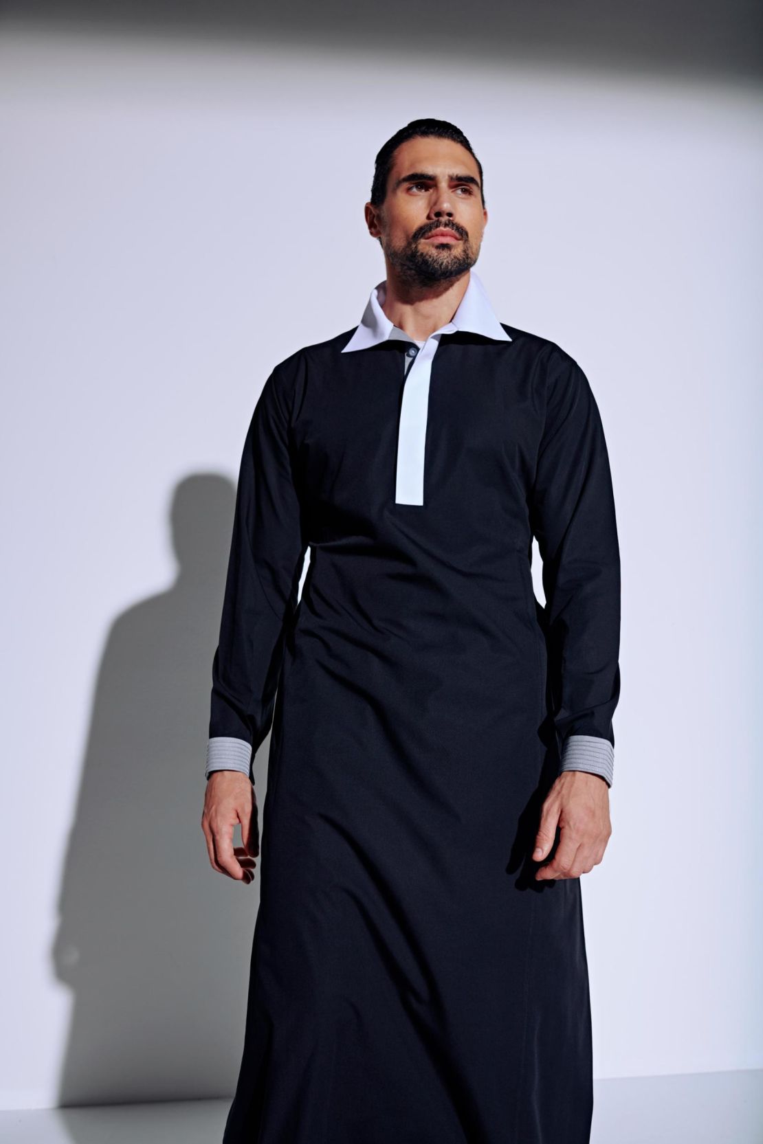 Al-akeel's thobes combine eastern and western influences.