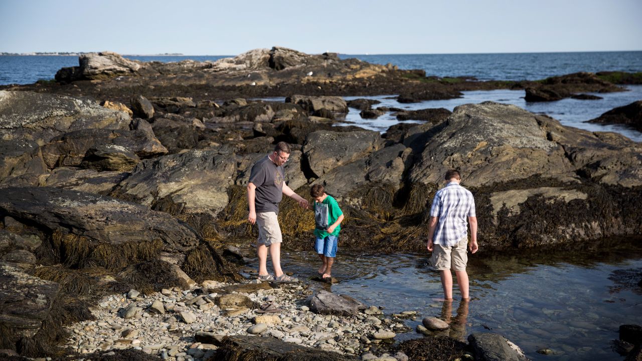 Weekend strolls to the beach have become a family routine. It allows them to be whole, away from the stares of the public, should Trevor seize. 
