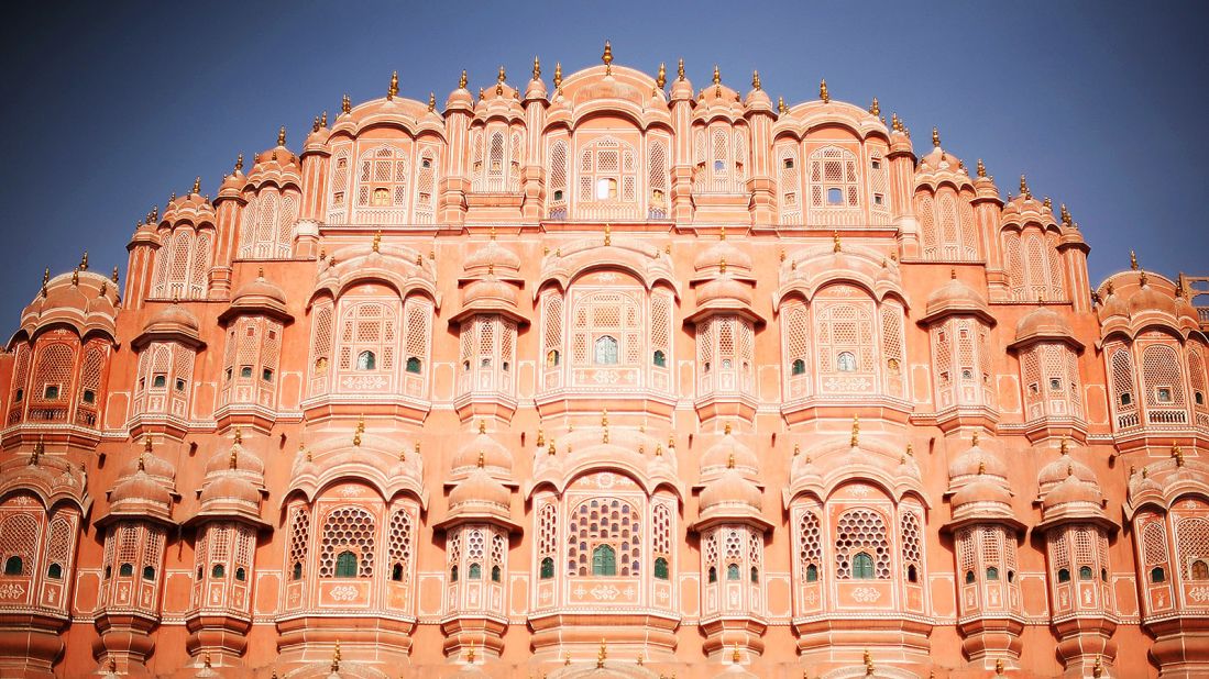 <strong>The Pink City</strong>: India's northern region of Rajasthan is most often associated with its royal palaces, mighty forts and flashes of color. Among the highlights in the "Pink City" of Jaipur is the stunning Hawa Mahal.  