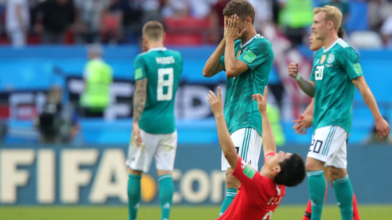There was joy for South Korea at the World Cup but dejection for holders Germany. 