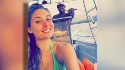 Katie Malone, 29, broke her pelvis and four ribs in a parasailing crash earlier this month.