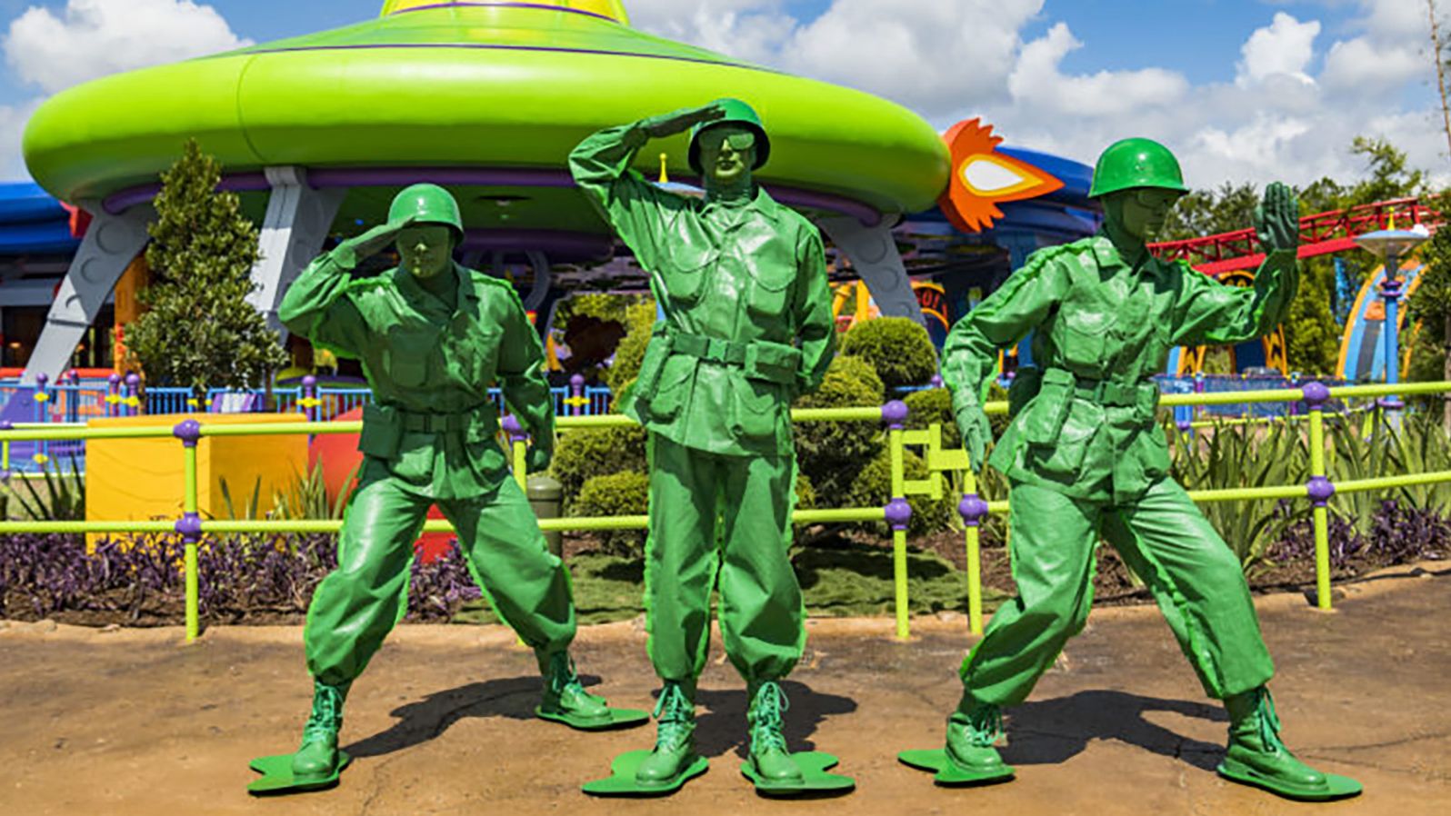 The "little green army men" will be going co-ed this weekend at Toy Story Land in Orlando.