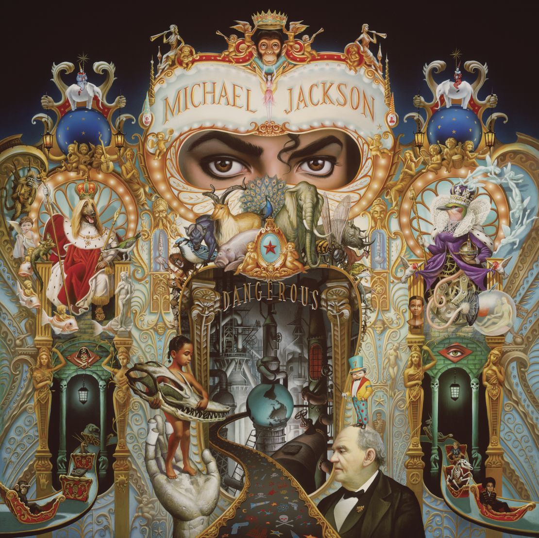 Jackson commissioned Mark Ryden to create the cover for his 1991 album "Dangerous."