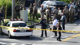 Police secure the scene of a shooting at an office building housing The Capital Gazette newspaper in Annapolis, Md., Thursday, June 28, 2018. (AP Photo/Susan Walsh)