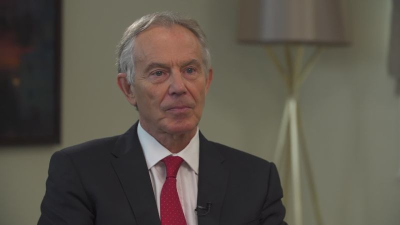 Tony Blair Drama Surrounding Trump White House A Global Soap Opera   180629120536 Tony Blair Amanpour 