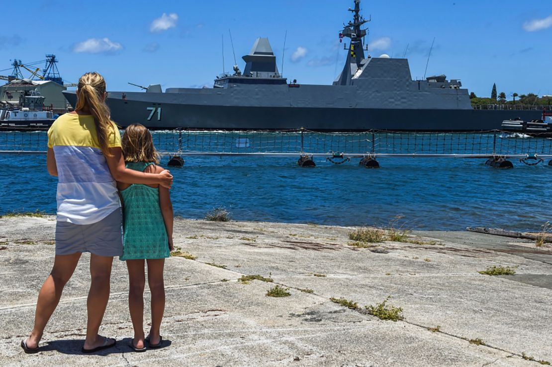 Republic of Singapore Navy guided-missile frigate RSS Tenacious arrives at  Pearl Harbor, Hawaii, in preparation for RIMPAC 2018. Singapore is one of seven ASEAN nations participating in the exercises.