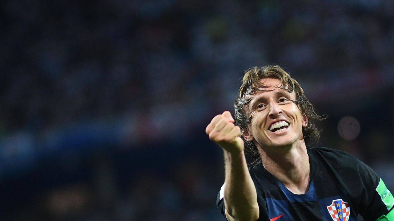 Modric scored a wonderful goal in Croatia's 3-0 win over Argentina.