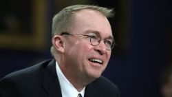 Office of Management and Budget Director Mick Mulvaney testifies during a House Appropriations Committee hearing on Capitol Hill, April 18, 2018 in Washington, DC. The committee is hearing testimony on President Donald Trump's FY2019 budget request for the Office of Management and Budget.  Mark Wilson/Getty Images