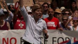 Elizabeth Warren Boston Immigration rally June 30