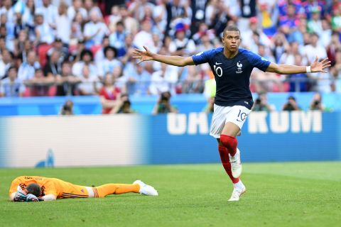 Kylian Mbappe was the star in France's victory over Argentina. The teenage sensation scored twice and drew a penalty that gave France its first goal.