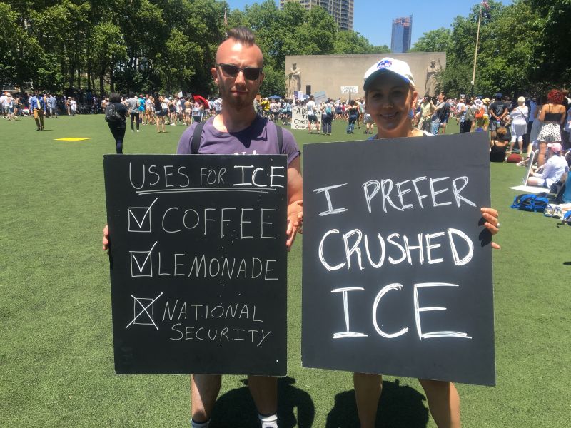 immigration protest signs