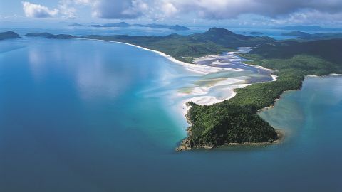 The Whitsunday Islands are a popular tourist destination on Australia's Queensland coast.