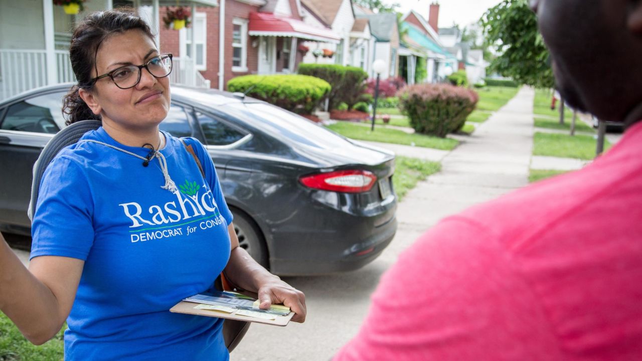 Democratic candidate Rashida Tlaib is running for US Congress in Michigan's 13th District.