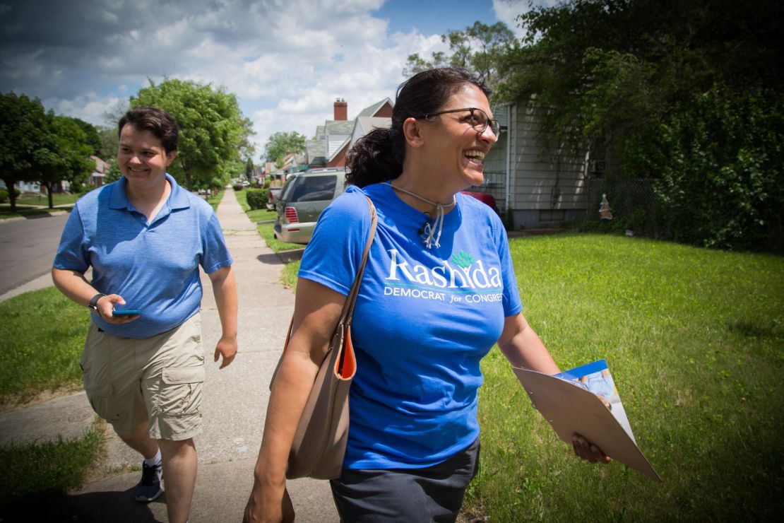 Tlaib faces several candidates from the Democratic Party establishment.