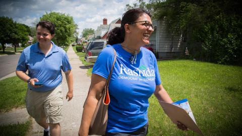 Tlaib faces several candidates from the Democratic Party establishment.