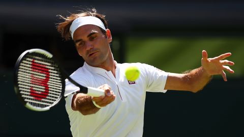 Roger Federer is chasing a record-extending ninth Wimbledon singles title.