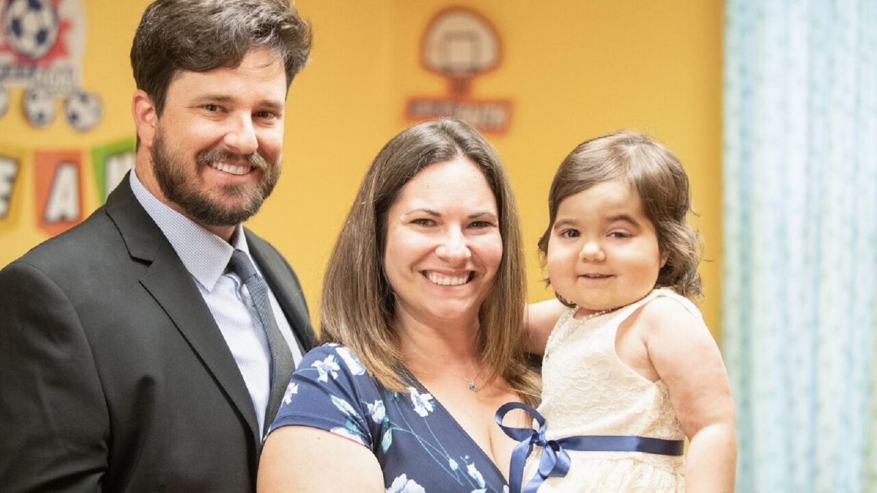 Todd and Talia Savren-McCormick with their daughter, Skye.