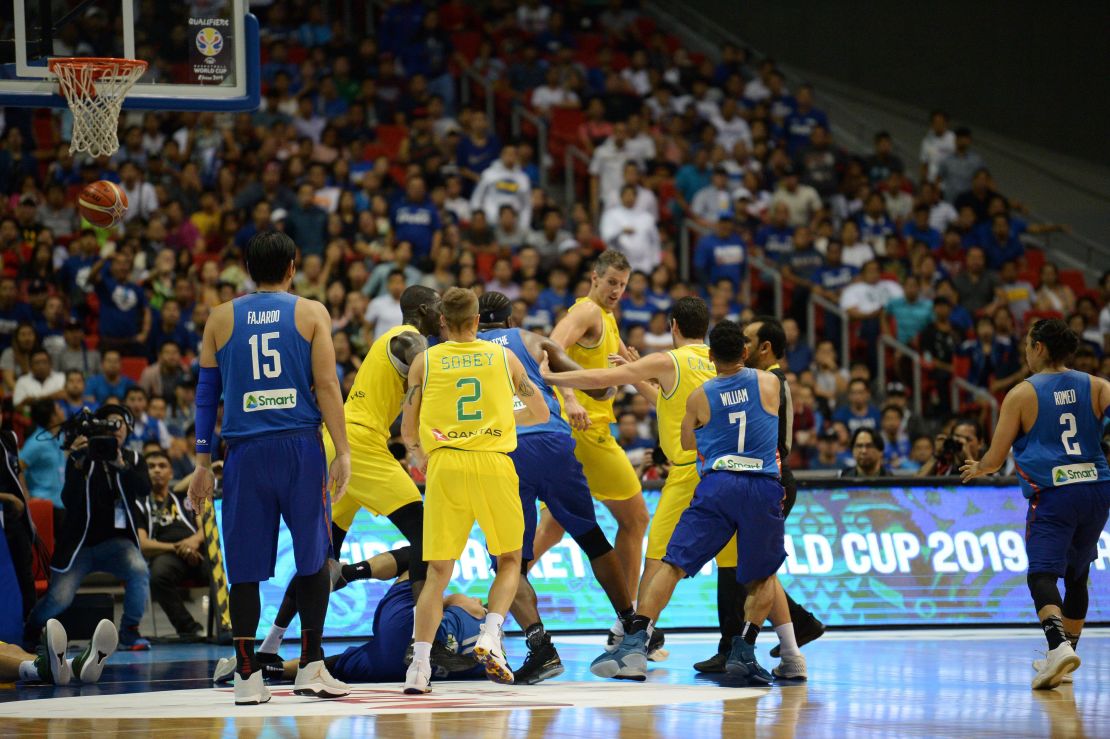 australia philippines brawl