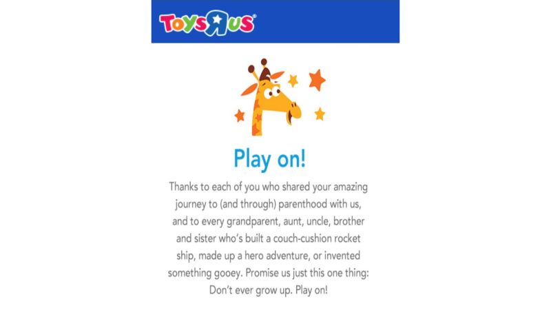 Toys r us clearance website