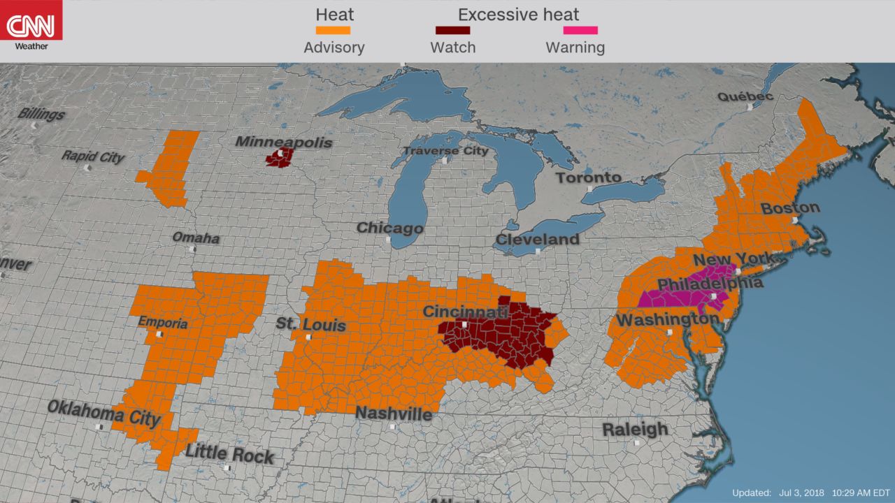 weather heat warnings 07032018