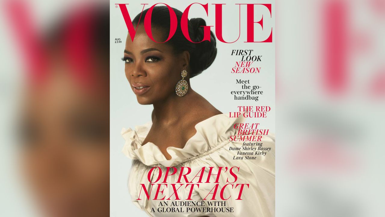 Oprah Winfrey on next month's cover of British Vogue.