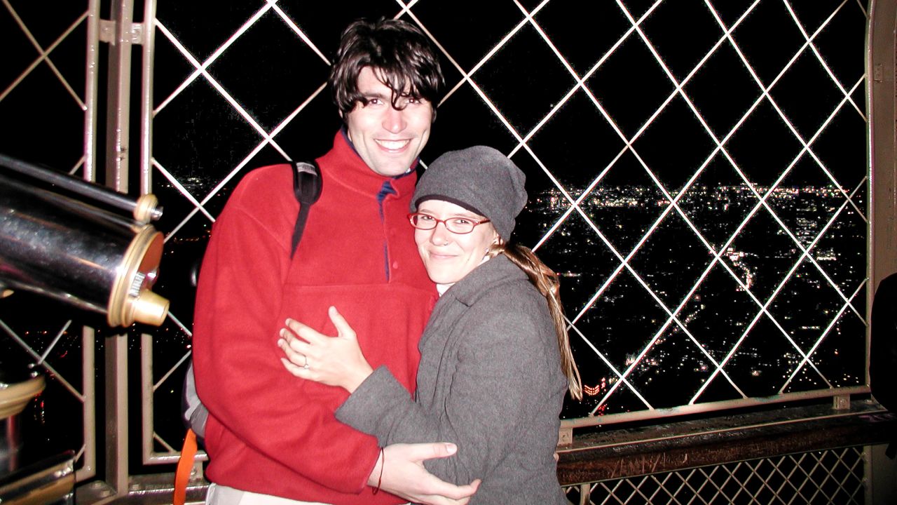 <strong>High point: </strong>David proposed to Kate on a chilly Autumn night at the top of the Eiffel Tower. Cliché but still romantic.