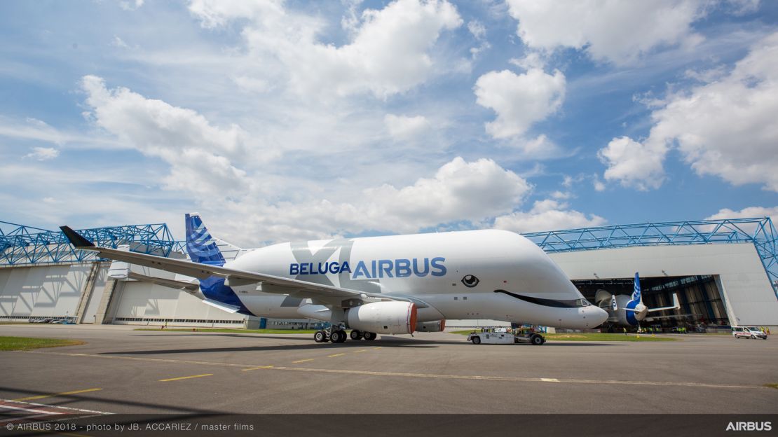 The new aircraft is 6 meters longer and 1 meter wider than the Beluga.