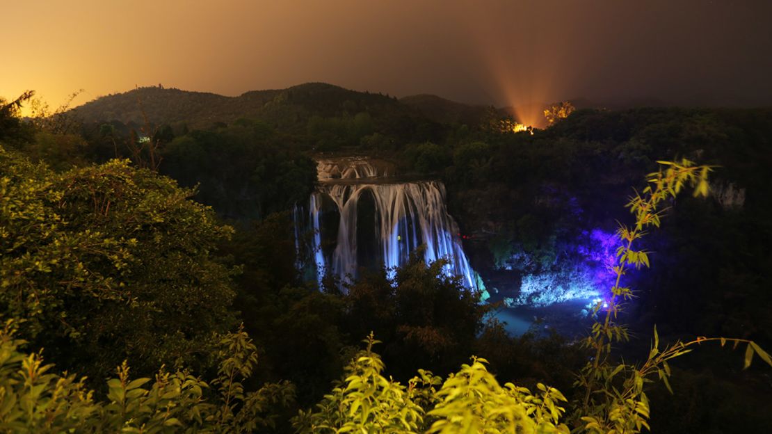 China's Huangguoshu National Park is home to the world's largest waterfall cluster. 