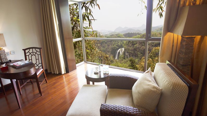 <strong>Room with a view: </strong>Huangguoshu Grand Valley Hotel Resort is the only hotel within the national Park. Its rooms offer views of the main waterfall.