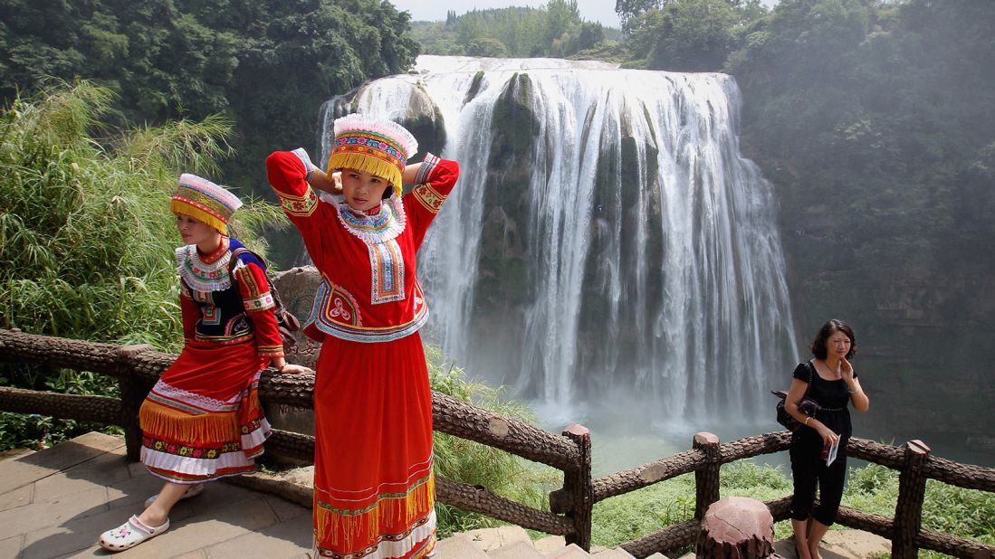 <strong>Natural landscapes:</strong> In addition to waterfalls, Huangguoshu features a diverse landscape that includes karst caves and an aquatic stone forest. It's also home to China's Miao ethnic minority.