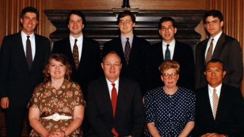 Neil Gorsuch and Brett Kavanaugh (upper row, left to right)