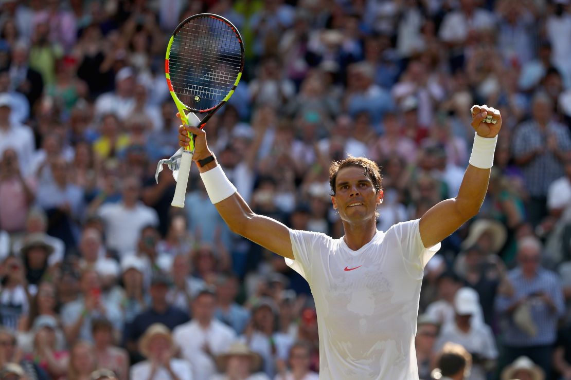 Rafael Nadal began his quest for a third Wimbledon title by beating Dudi Sela in three sets. 