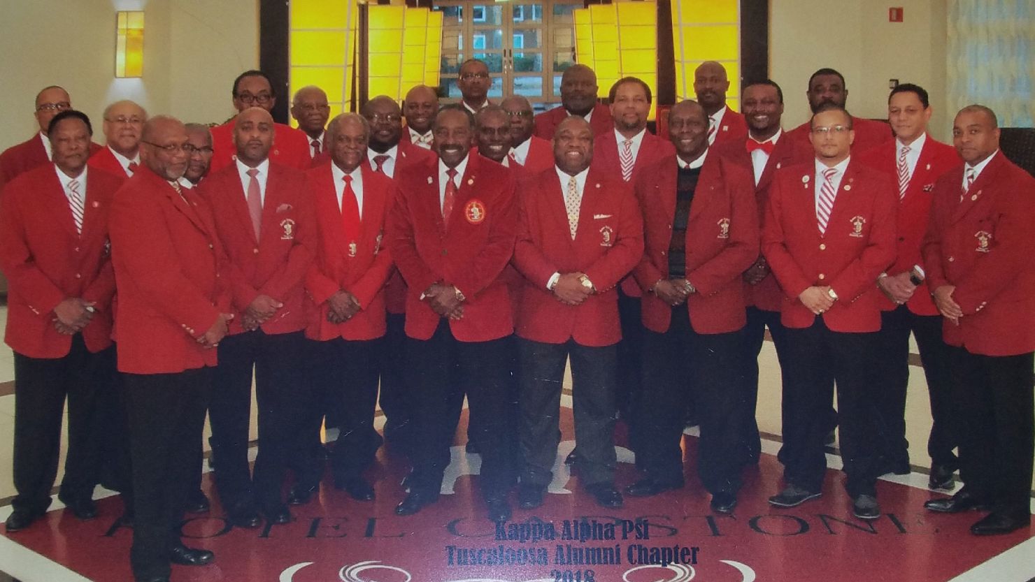 Members of the Tuscaloosa alumni chapter of Kappa Alpha Psi, in a 2018 photo.