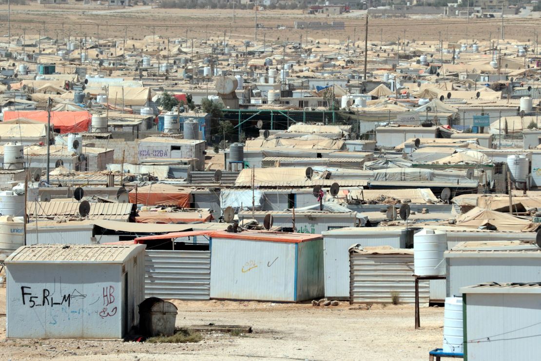Zaatari Refugee Camp, located to the north-east of the Jordanian capital, Amman. 