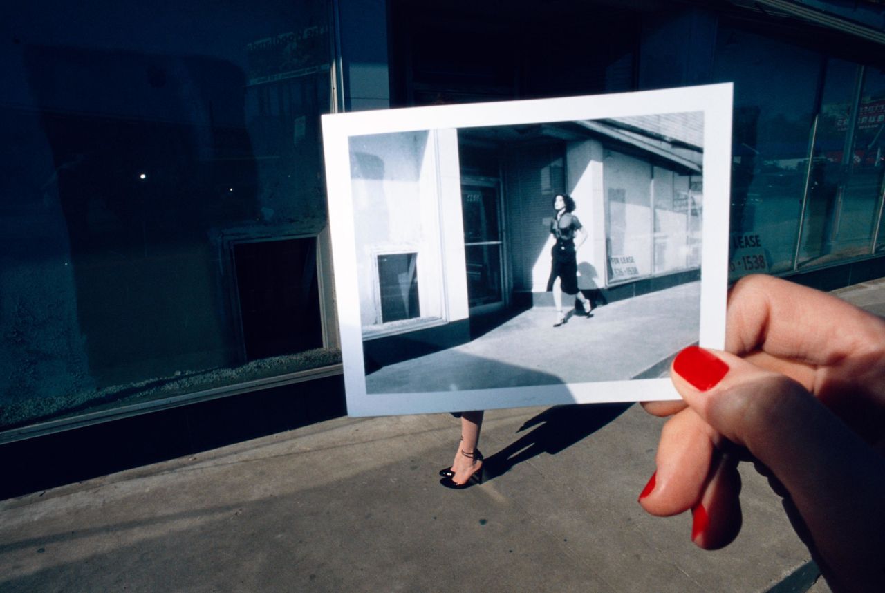 A image by French artist and fashion photographer, Guy Bourdin.