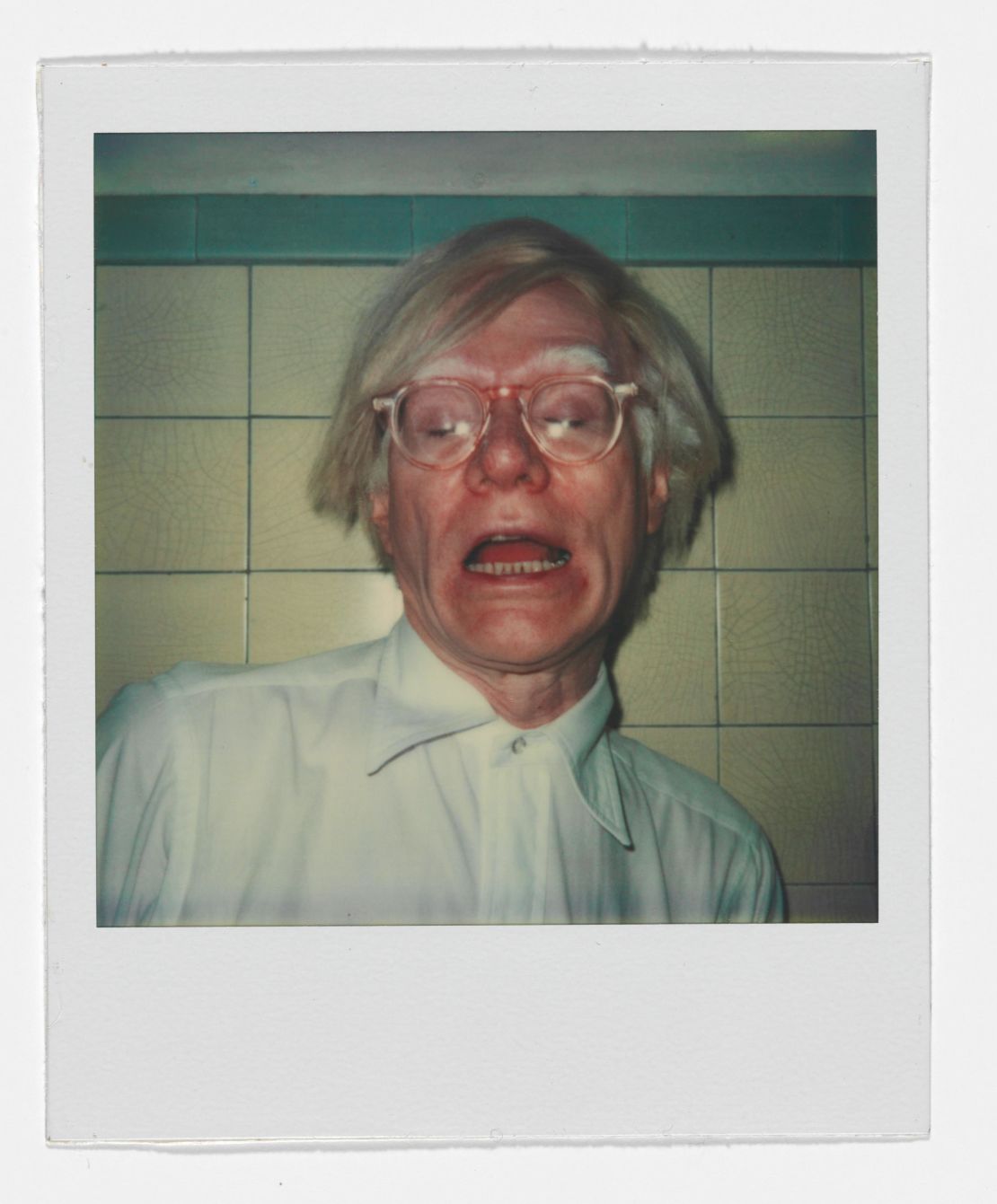 "Andy Sneezing" (1978) by Andy Warhol