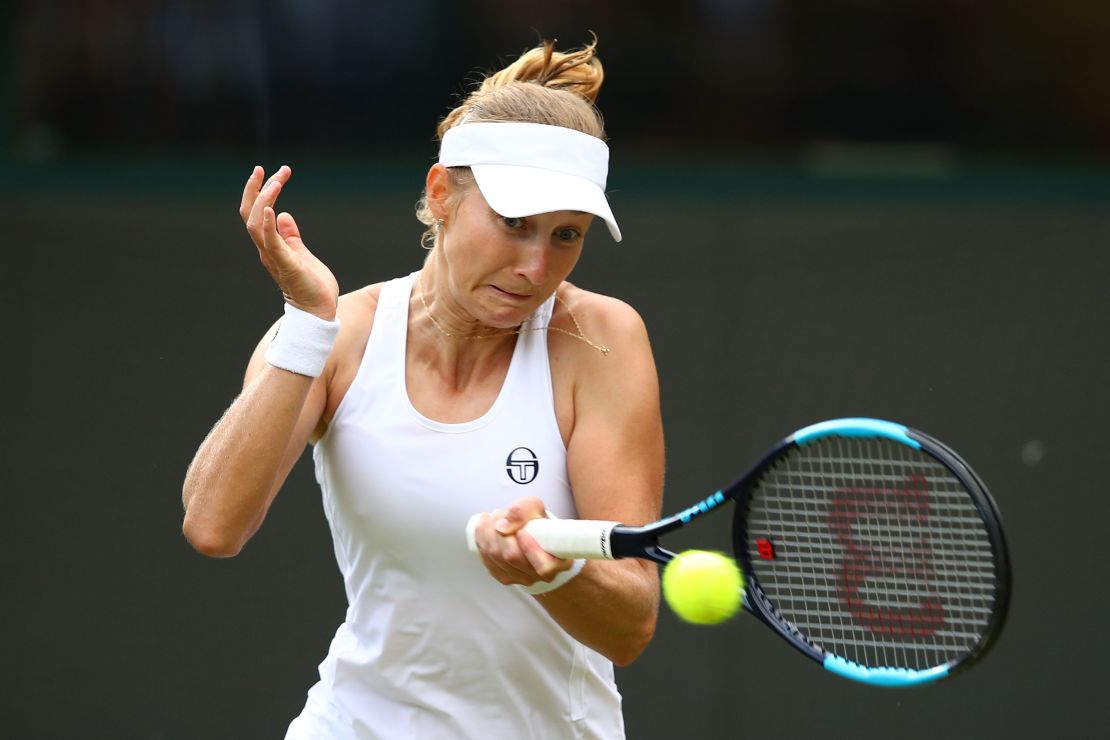 Ekaterina Makarova beat Caroline Wozniacki for the second time in a row. 