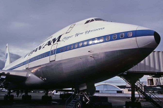 <strong>New horizons: </strong>Formerly known as Clipper Liberty Bell, the name of the aircraft was changed to Clipper New Horizons especially for the 1977 transpolar flight. The aircraft is shown here less than an hour before departure.