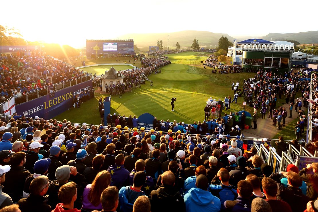 Gleneagles hosted the 2014 Ryder Cup between Europe and the USA.