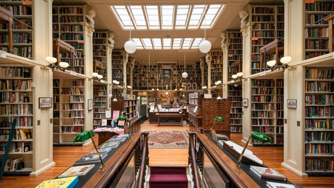 A plaque at the Athenaeum bears the names of famous horror fans, like Guillermo Del Toro, who chipped in to buy a plaque of Providence writer HP Lovecraft.