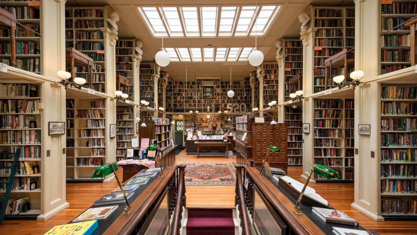 <strong>Athenaeum:</strong> This beautiful library has a bust of horror writer H.P. Lovecraft, a Providence native.