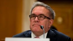 Andrew Wheeler during his confirmation hearing to be Deputy Administrator of the Environmental Protection Agency before the United States Senate Committee on the Environment and Public Works on Capitol Hill in Washington, D.C. on November 8th, 2017. Alex Edelman/CNP/AP