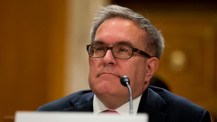 Andrew Wheeler during his confirmation hearing to be Deputy Administrator of the Environmental Protection Agency before the United States Senate Committee on the Environment and Public Works on Capitol Hill in Washington, D.C. on November 8th, 2017. Alex Edelman/CNP/AP
