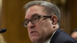 Andrew Wheeler during his confirmation hearing to be Deputy Administrator of the Environmental Protection Agency before the United States Senate Committee on the Environment and Public Works on Capitol Hill in Washington, D.C. on November 8th, 2017. Alex Edelman/CNP/DPA/AP 