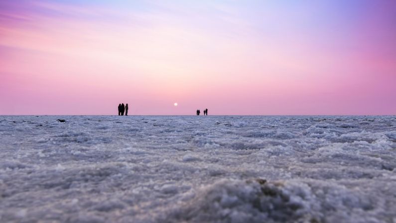 <strong>One of the world's largest salt deserts: </strong>When monsoon season ends in October and the water evaporates from the low-lying salt marsh in the Rann of Kutch, a layer of salt is left behind -- forming one of the largest salt deserts in the world. 