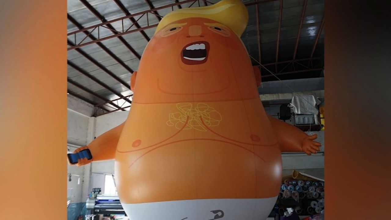 trump baby balloon