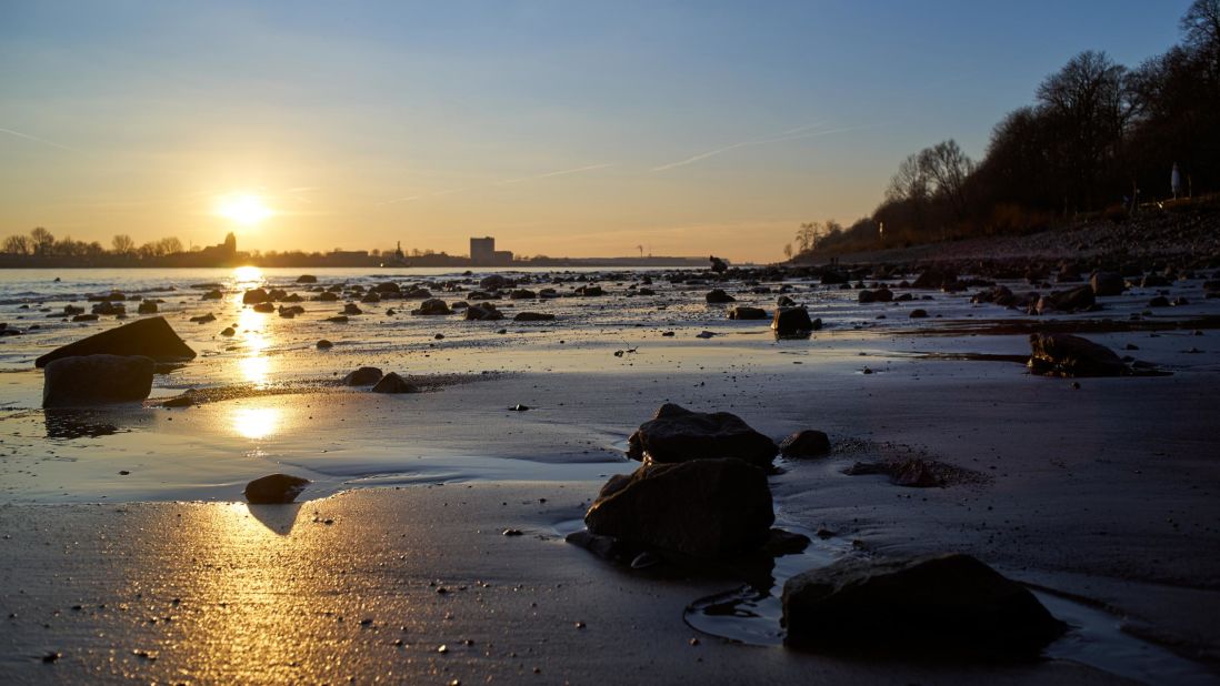 <strong>Elbstrand, Hamburg: </strong>This 13-kilometer long stretch of sandy beaches and green coves on the northern shore of the Elbe River is ideally situated for sitting back and watching the many ships leaving and entering Germany's largest port.