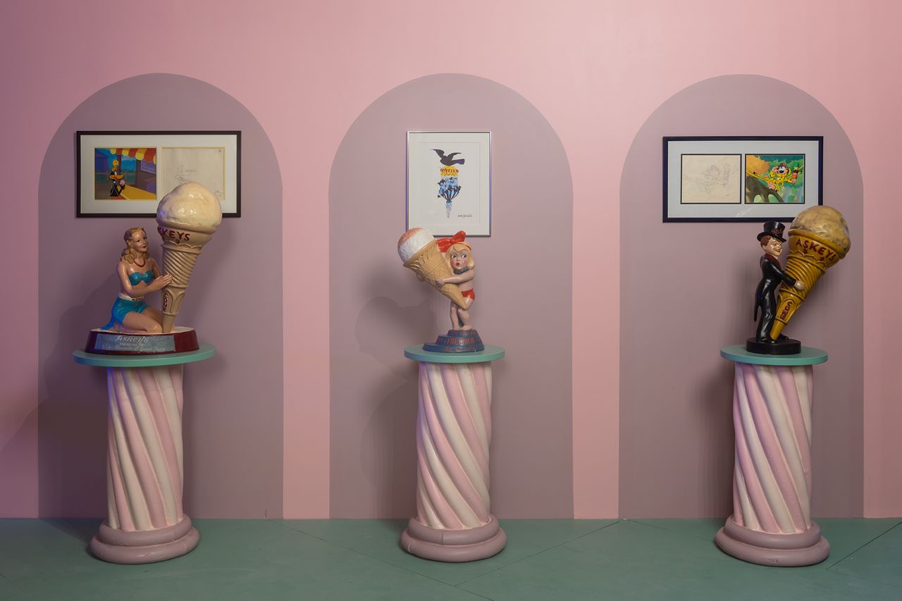 "Scoop" is the first exhibition at the new British Museum of Food in London from food architects Bompas & Parr. The exhibition contains thousands of items from the world's largest collection of ice cream artifacts, as well as radical ideas for the future of ice cream.