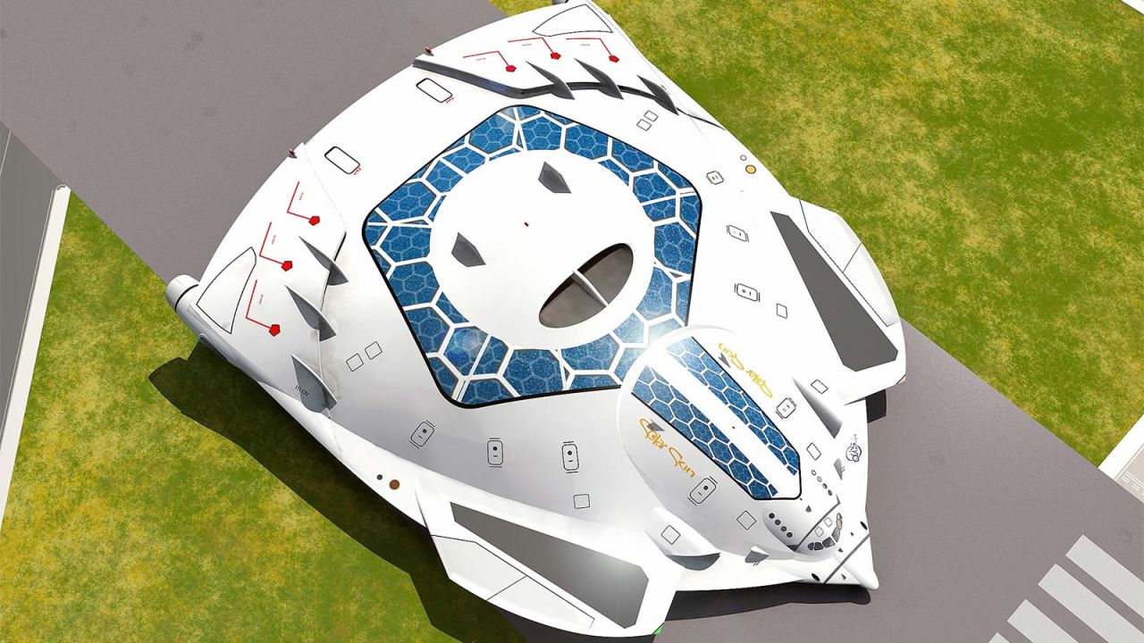 <strong>HSP "Solar Skin", Quantum Age Airplane:</strong> Barcelona-based designer Oscar Viñals' bold visions of the future have captured the imaginations of flying enthusiasts around the world. 